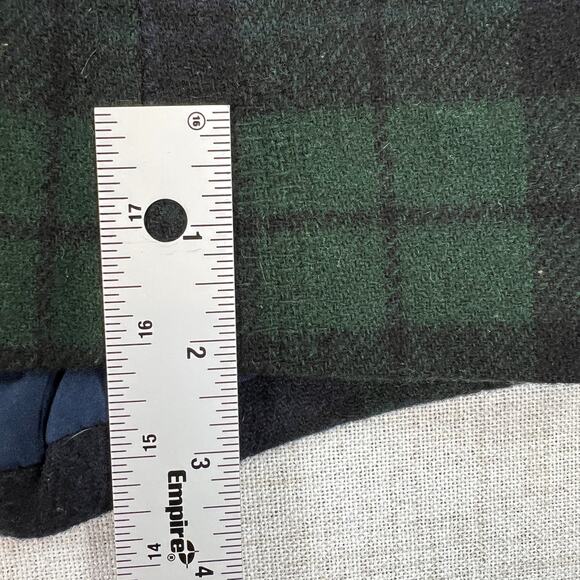 Liz Claiborne Black Watch Plaid Wool Blazer Jacket Womens M Blue Green 2 Button - Picture 10 of 10